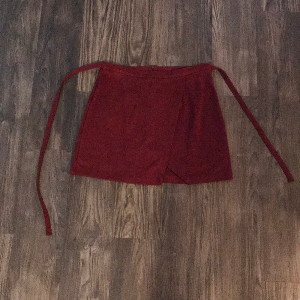 Living Doll Maroon mini skirt
